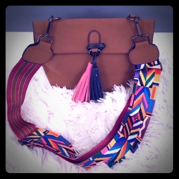 Handbags - NWOT Vegan Leather Crossbody Bag w/Tassels